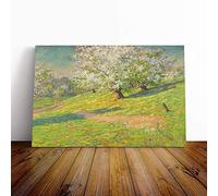 George Herbert Baker Apple Blossoms Canvas Print | Gallery Wrapped 30mm Frame Wall Art | 30x20 inches | Ready to Hang | Modern Still Life Picture | Living Room Bedroom Lounge Office