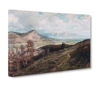 George Herbert Baker San Fernando Valley Canvas Print | Gallery Wrapped 30mm Frame Wall Art | 24x16 inches | Ready to Hang | Modern Landscape Picture | Living Room Bedroom Lounge Office