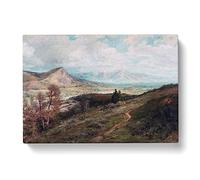 George Herbert Baker San Fernando Valley Classic Painting Canvas Wall Art Print Ready to Hang, Framed Picture for Living Room Bedroom Home Office Décor, 60x40 cm (24x16 Inch)