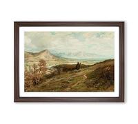 George Herbert Baker San Fernando Valley Framed Print | A2 Walnut Framed Wall Art | Ready to Hang | Modern Landscape Picture | Living Room Bedroom Lounge Office