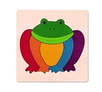 George Luck GLU-E6503 Rainbow Frog Wooden Puzzle