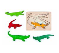 George Luck GLU-E6508 Crocodiles Wooden Puzzle