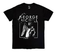 George Michael 'B&W Faith' (Black) T-Shirt (Medium)