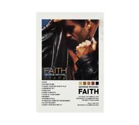 George Michael Faith Album Cover Poster Canvas Poster Wall Art Decor Print Picture Paintings for Living Room Bedroom Decoration 24x36inch(60x90cm)
