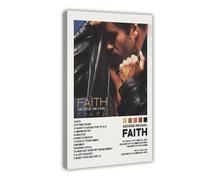 George Michael Faith Album Cover Poster Canvas Poster Wall Art Decor Print Picture Paintings for Living Room Bedroom Decoration 16x24inch(40x60cm)