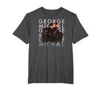 George Michael - Faith T-Shirt, Men's Big and Tall, Dark Heather Grey, 5X Tall