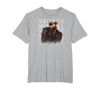 George Michael - Faith T-Shirt, Men's Big and Tall, Heather Grey, 6X Tall