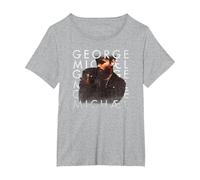 George Michael - Faith T-Shirt, Women's Plus, Heather Grey, 4X