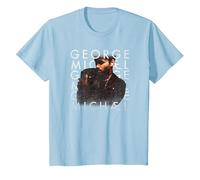 George Michael - Faith T-Shirt, Youth, Baby Blue, Small