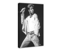 George Michael Music Poster Canvas Poster Bedroom Decor Landscape Office Room Decor Gift 12x18inch(30x45cm)