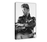 George Michael Music Poster Canvas Poster Bedroom Decor Landscape Office Room Decor Gift 16x24inch(40x60cm)