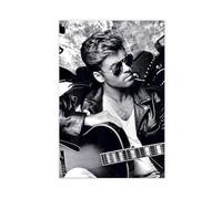 George Michael Music Poster Canvas Poster Bedroom Decor Landscape Office Room Decor Gift 16x24inch(40x60cm)