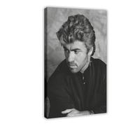 George Michael Music Poster Canvas Poster Wall Art Decor Print Picture Paintings for Living Room Bedroom Decoration Frame-style 12x18inch(30x45cm)