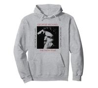 George Michael Portrait Faith Tour Graphic Pullover Hoodie, Adult Unisex, Heather Grey, X-Large