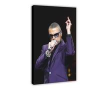 George Michael Poster Canvas Poster Bedroom Decor Landscape Office Room Decor Gift 16x24inch(40x60cm)