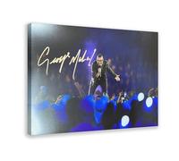 George Michael Poster Canvas Poster Wall Art Decor Print Picture Paintings for Living Room Bedroom Decoration 08x12inch(20x30cm)