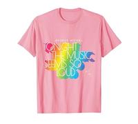 George Michael Tonight The Music Retro Rainbow (Light) T-Shirt, Men, Pink, X-Large