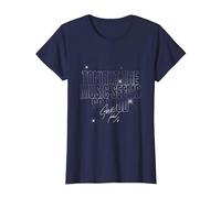 George Michael Tonight The Music Sparkled T-Shirt, Women, Navy Blue, X-Small