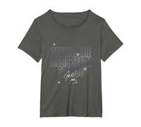 George Michael Tonight The Music Sparkled T-Shirt, Women's Plus, Asphalt Grey, 5X