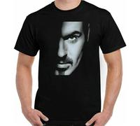 George Micheal T-Shirt Mens Older Wham CD Album Artwork Tee Top Black