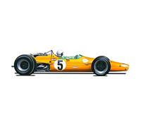George Morgan Illustration Bruce McLaren M7A Belgian Grand Prix 1968 Winner POSTER PRINT A1 Size