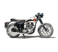 George Morgan Illustration BSA Gold Star DBD34 Motorbike - POSTER PRINT A1 size
