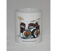 George Morgan Illustration Drum Mug. Keith Moon's Pictures of Lily Drum Kit