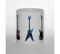 George Morgan Illustration Guitar Mug. Five Famous Metal Guitars #1