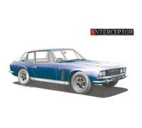 George Morgan Illustration Jensen Interceptor Mkl Greeting Card A5 size