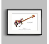 George Morgan Illustration Mani's Rickenbacker 4005 Bass Limited Edition Fine Art Print A3 size