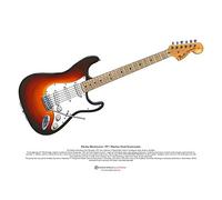 George Morgan Illustration Ritchie Blackmore’s 1971 Machine Head Stratocaster ART POSTER A3 size