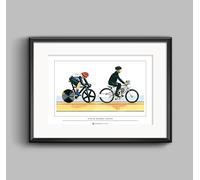 George Morgan Illustration Sir Chris Hoy, Keirin, Olympics 2012 - Limited A3 Fine Art Print