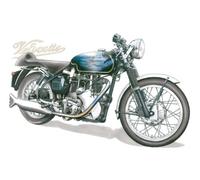 George Morgan Illustration Velocette Thruxton Venom Greeting Card, A6 size