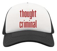 George Orwell 1984 Animal Farm Thought Criminal Half Mesh Trucker Cap Baseball Hat Snapback Black