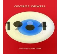 George Orwell 1984 Nineteen Eighty-Four Paperback Book in White George Orwell White