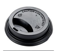 George Pack 1000 x Paper Cups SIP LIDS-10oz, to 12oz, 16oz, 20oz a Black lids for Signature Hot Cup range (free P&P on all products) Plastic Lids for Paper Cups Universal 90mm Lids