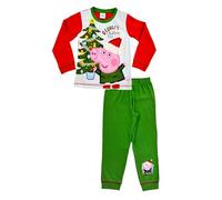 George Pig Christmas Pyjamas Bedtime 18 Months-2 Years, Peppa, PJ Green