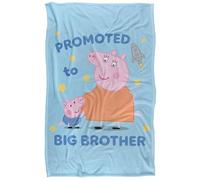 George Pig Promoted To Big Brother Silky Touch Super Soft Throw Blanket 152 X 127 Cm