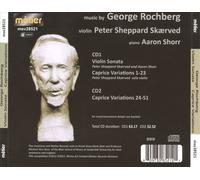 GEORGE ROCHBERG: CAPRICE VARIATIONS; VIOLIN SONATA NEW CD