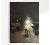 George Roux Spirit | Ghostly Apparition Painting, Ghoulish Vintage Print, Fine Wall Art Poster Artwork Pictures
