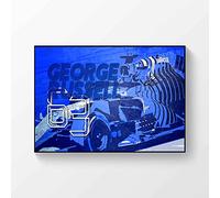 George Russell Racing Driver 2021 Signed Poster A4