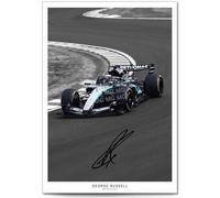George Russell Signed Photo F1 Helmet 2026 Season Poster Print Autograph Framed Display Memorabilia Gift (Car 2026, A3 Print (Unframed))