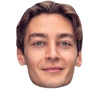 George Russell (Smile) Celebrity Mask, Flat Card Face, Fancy Dress Mask