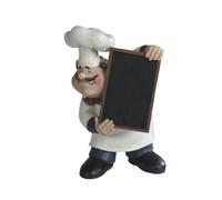 George S. Chen Imports Chef Holding A Tray Figurine, 11"