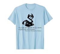 George S. Patton Quote WW2 General Patton T-Shirt, Men, Baby Blue, X-Large