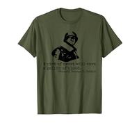George S. Patton Quote WW2 General Patton T-Shirt, Men, Olive Green, Small