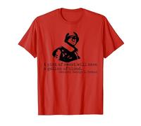 George S. Patton Quote WW2 General Patton T-Shirt, Men, Red, Small