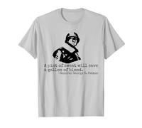 George S. Patton Quote WW2 General Patton T-Shirt, Men, Silver Grey, XX-Large