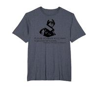 George S. Patton Quote WW2 General Patton T-Shirt, Men's Big and Tall, Heather Blue, 3X Tall
