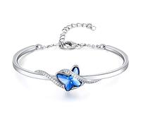 GEORGE · SMITH Bracelet of women, Women's Silver Bracelets Butterfly Bracelet for Women Daughter Wife Bracelet Gifts for Mum Birthday